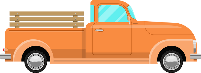  Pick-up Truck Illustration
